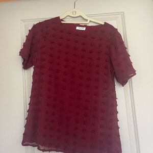 Maroon blouse t shirt
